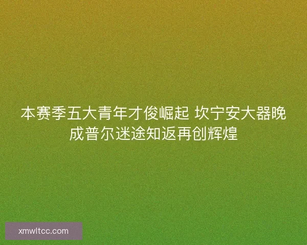 本赛季五大青年才俊崛起 坎宁安大器晚成普尔迷途知返再创辉煌